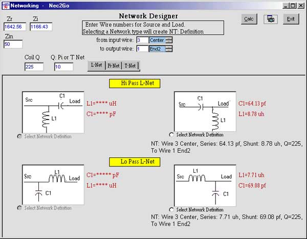 Nec2Go - Network Designer
